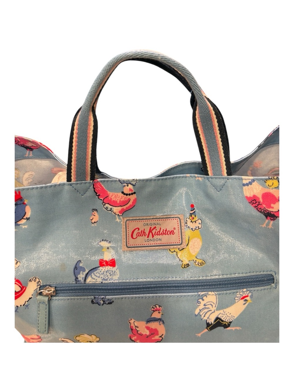 Rare Vtg~ Hen Party by Cath Kidston London Tote with Adjustable Cross-Body Strap - Picture 9 of 15